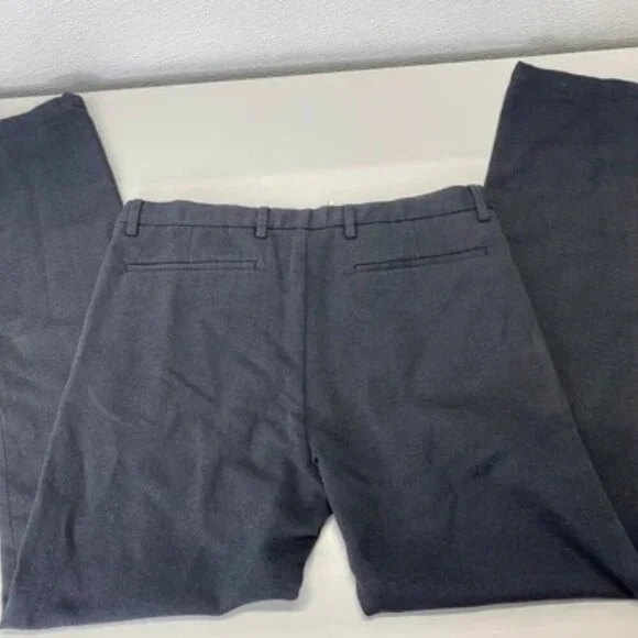 NEW THEORY Mens Pants Black Size 33 Zaine SW Jaspe Twill Slim Button